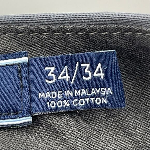 Bonobos Men’s Friday Flat Front Casual Dress Chino 100% Cotton Gray Pants 34 - Picture 12 of 15